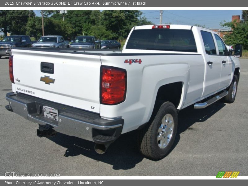 Summit White / Jet Black 2015 Chevrolet Silverado 3500HD LT Crew Cab 4x4