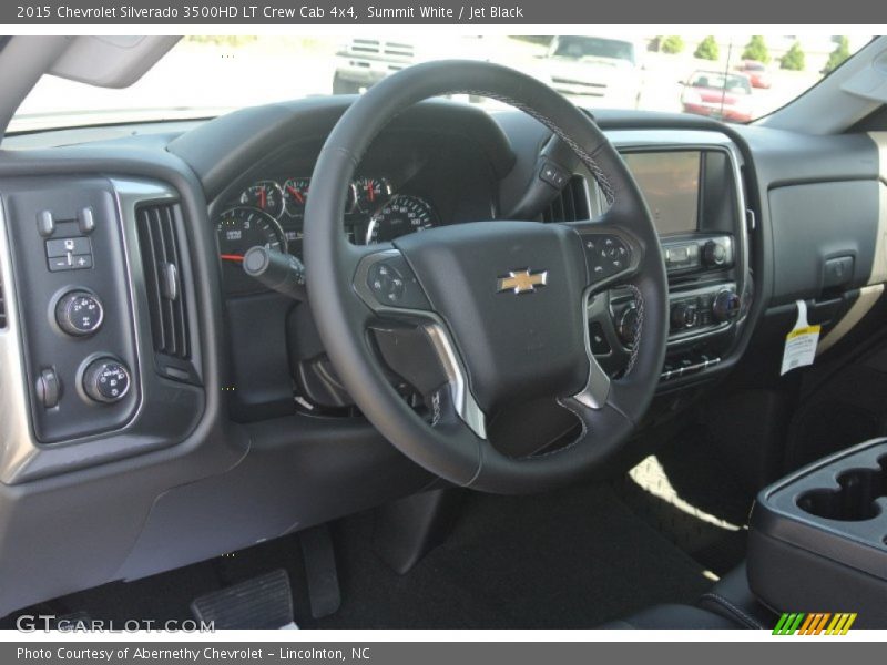 Summit White / Jet Black 2015 Chevrolet Silverado 3500HD LT Crew Cab 4x4