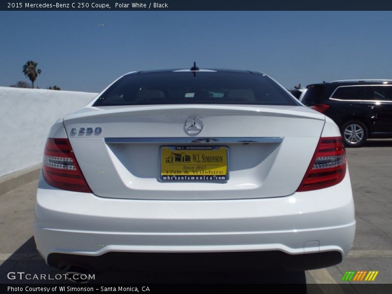 Polar White / Black 2015 Mercedes-Benz C 250 Coupe