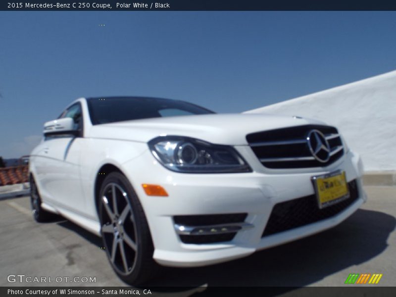 Polar White / Black 2015 Mercedes-Benz C 250 Coupe
