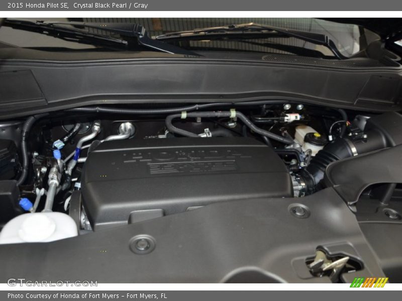 Crystal Black Pearl / Gray 2015 Honda Pilot SE