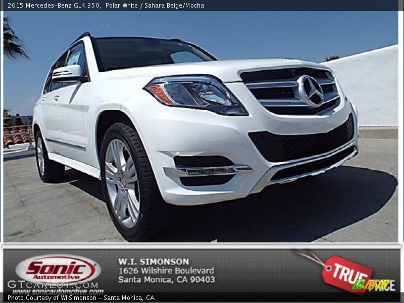 Polar White / Sahara Beige/Mocha 2015 Mercedes-Benz GLK 350