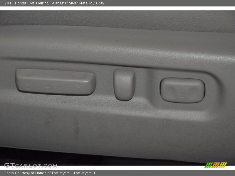 Alabaster Silver Metallic / Gray 2015 Honda Pilot Touring