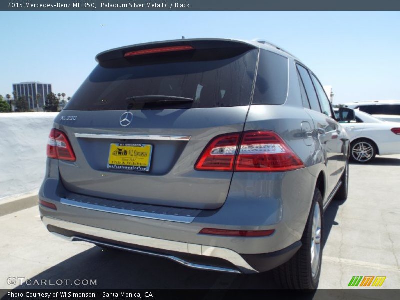 Paladium Silver Metallic / Black 2015 Mercedes-Benz ML 350