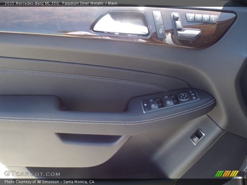 Paladium Silver Metallic / Black 2015 Mercedes-Benz ML 350