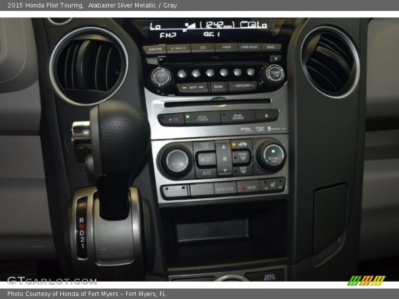 Alabaster Silver Metallic / Gray 2015 Honda Pilot Touring