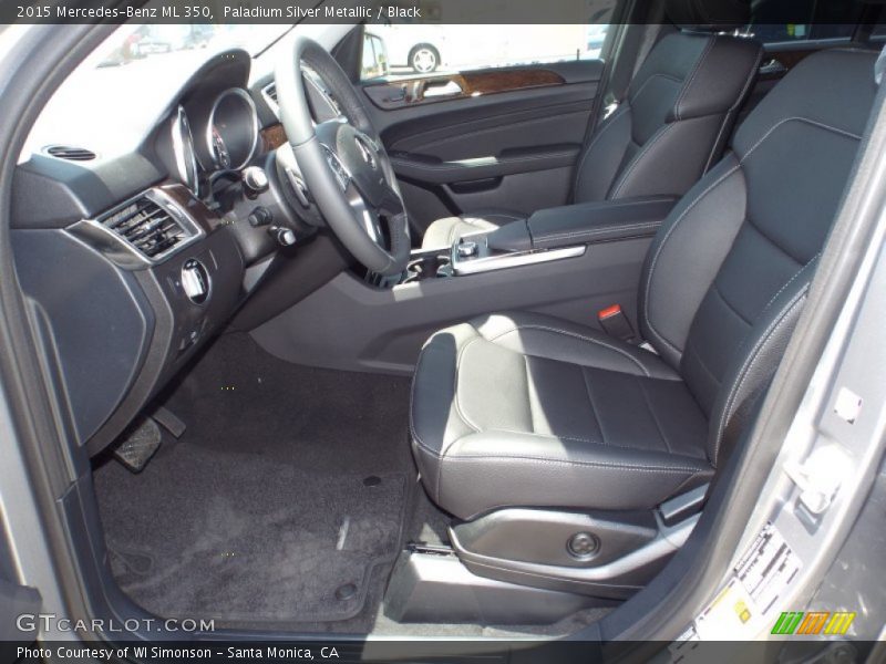 Paladium Silver Metallic / Black 2015 Mercedes-Benz ML 350
