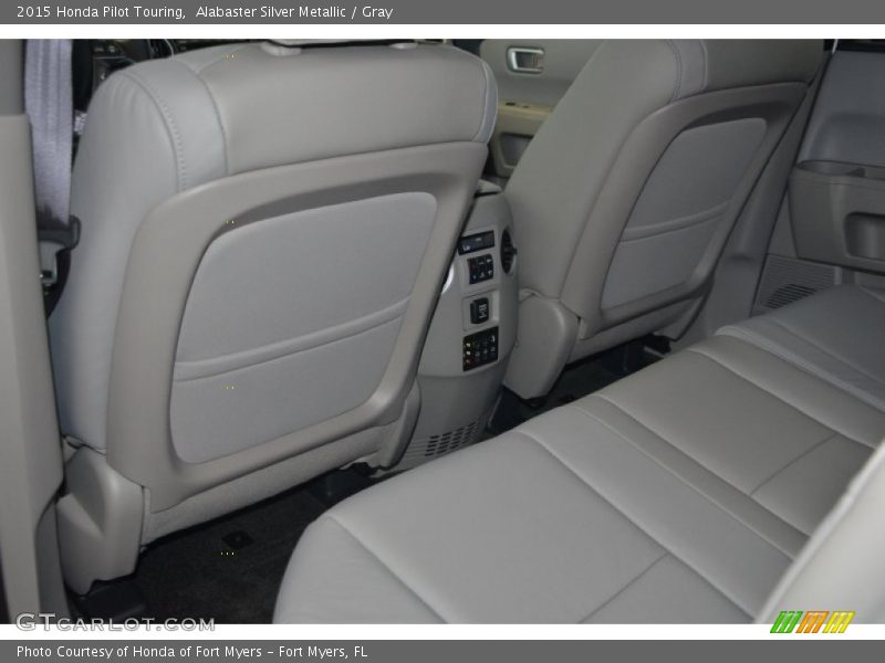 Alabaster Silver Metallic / Gray 2015 Honda Pilot Touring