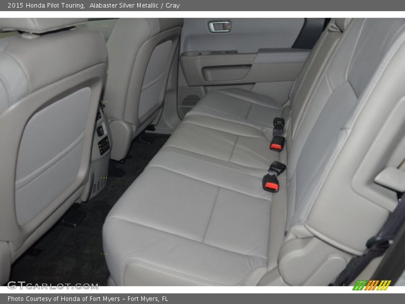 Alabaster Silver Metallic / Gray 2015 Honda Pilot Touring