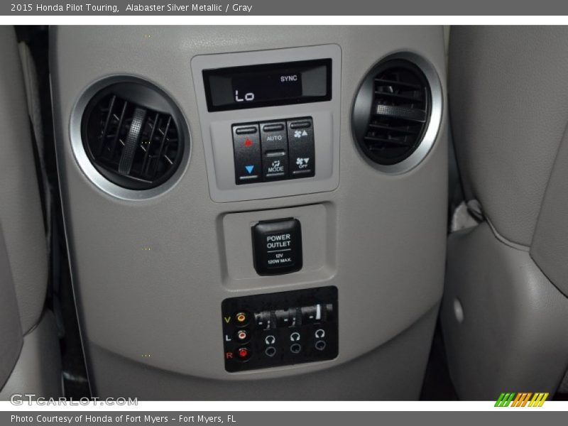 Alabaster Silver Metallic / Gray 2015 Honda Pilot Touring