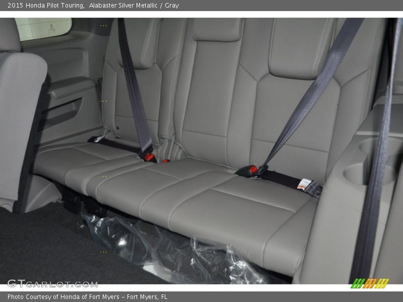 Alabaster Silver Metallic / Gray 2015 Honda Pilot Touring