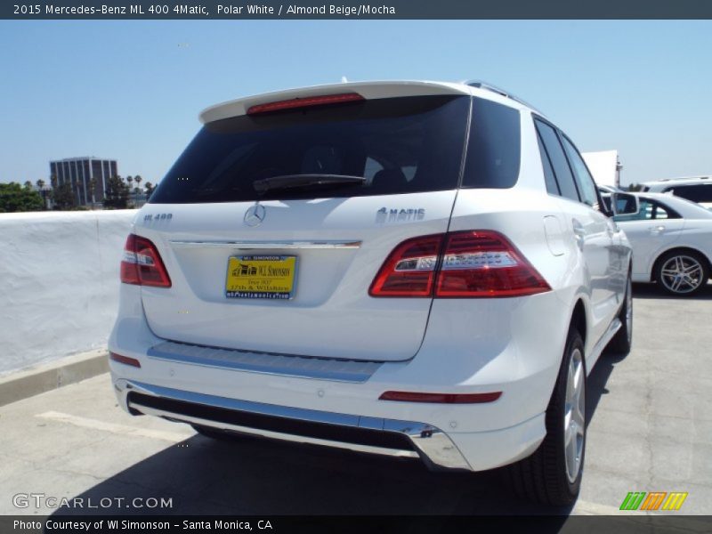 Polar White / Almond Beige/Mocha 2015 Mercedes-Benz ML 400 4Matic