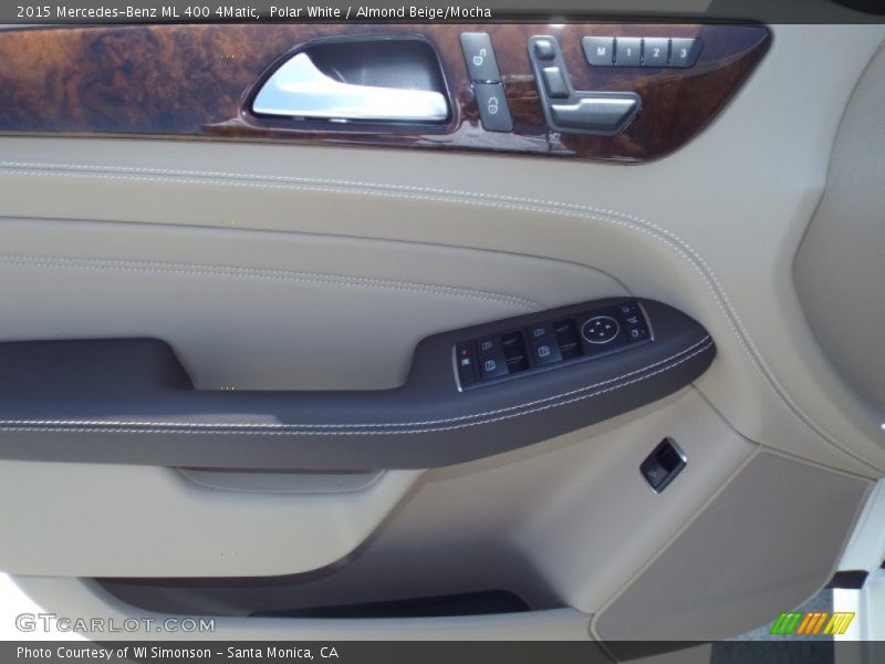 Polar White / Almond Beige/Mocha 2015 Mercedes-Benz ML 400 4Matic