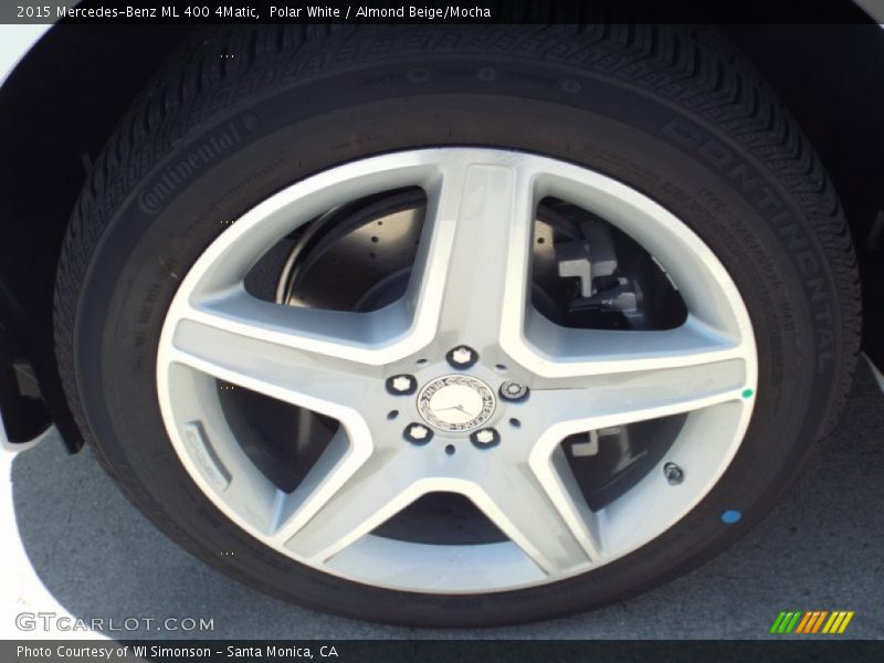 Polar White / Almond Beige/Mocha 2015 Mercedes-Benz ML 400 4Matic