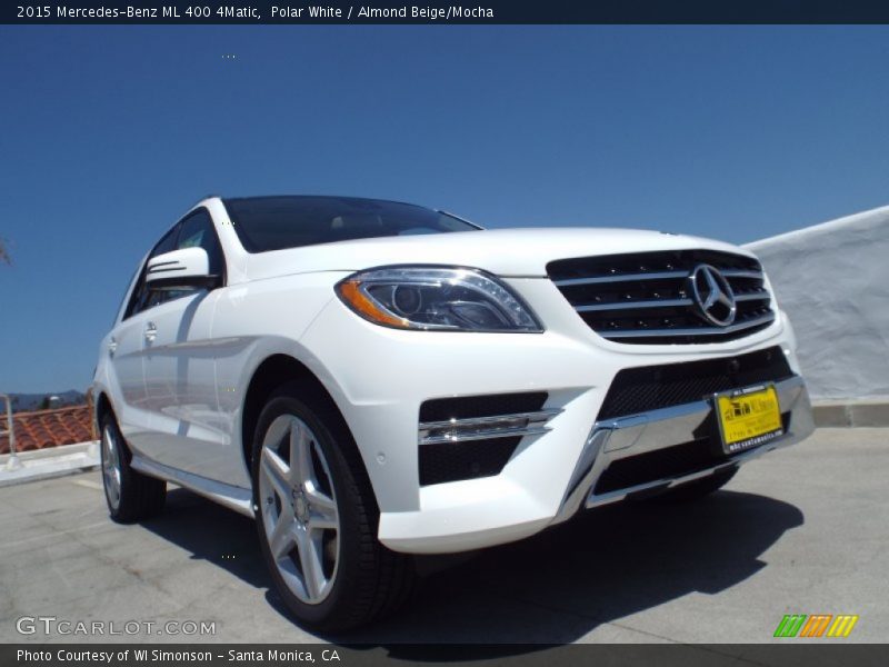 Polar White / Almond Beige/Mocha 2015 Mercedes-Benz ML 400 4Matic