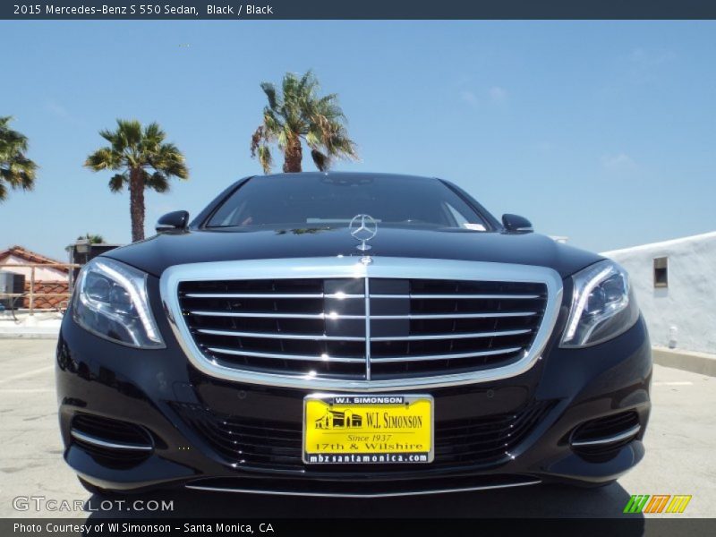 Black / Black 2015 Mercedes-Benz S 550 Sedan