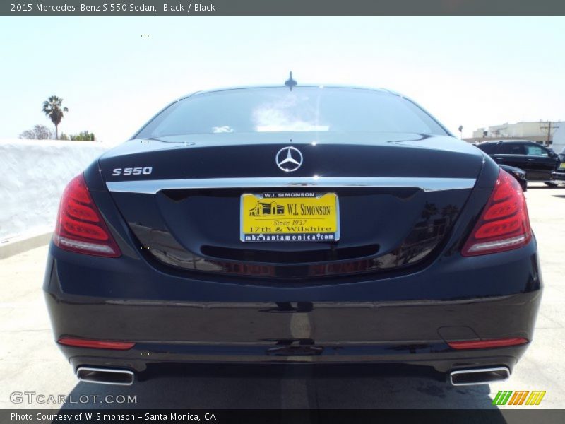 Black / Black 2015 Mercedes-Benz S 550 Sedan
