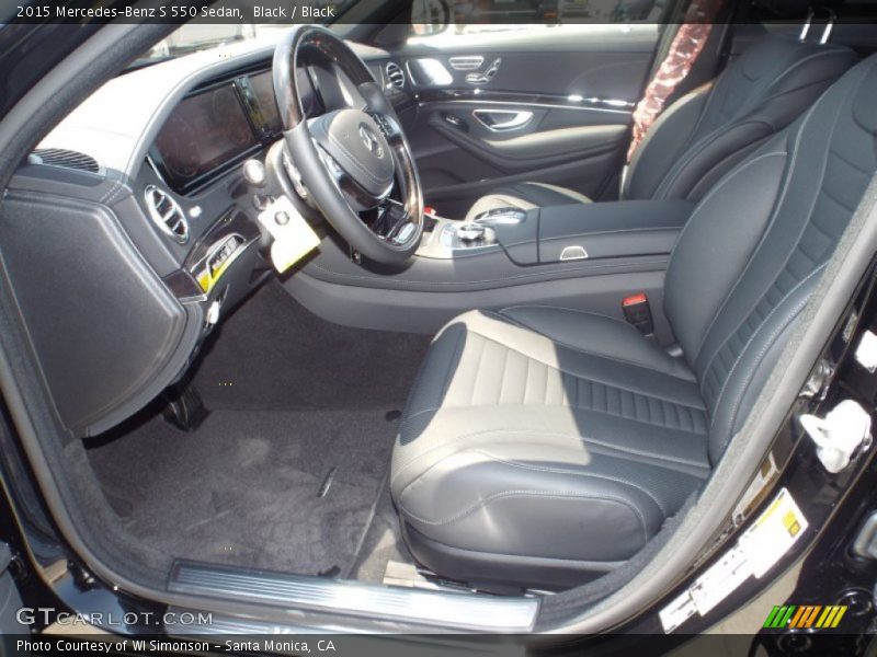 Black / Black 2015 Mercedes-Benz S 550 Sedan