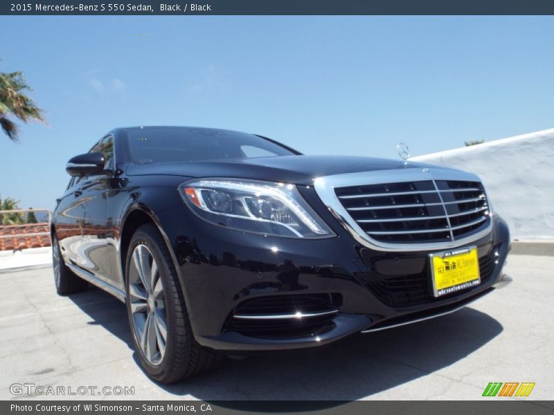 Black / Black 2015 Mercedes-Benz S 550 Sedan