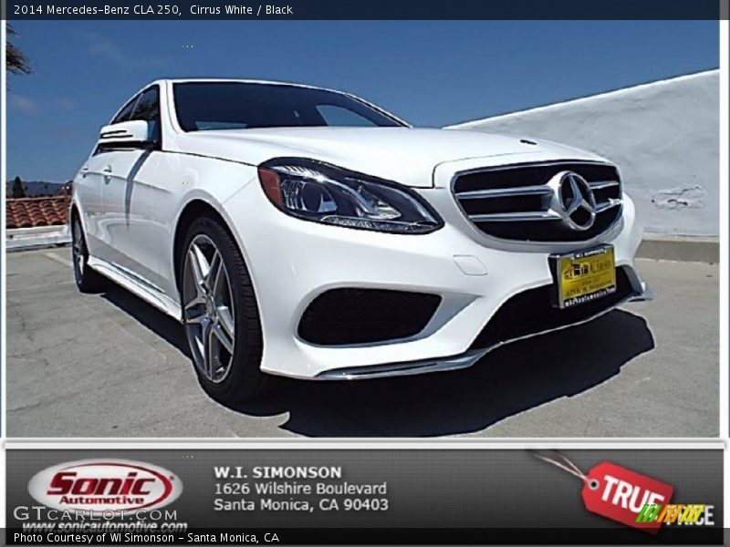Cirrus White / Black 2014 Mercedes-Benz CLA 250