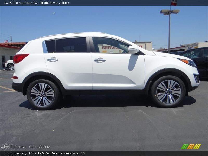Bright Silver / Black 2015 Kia Sportage EX