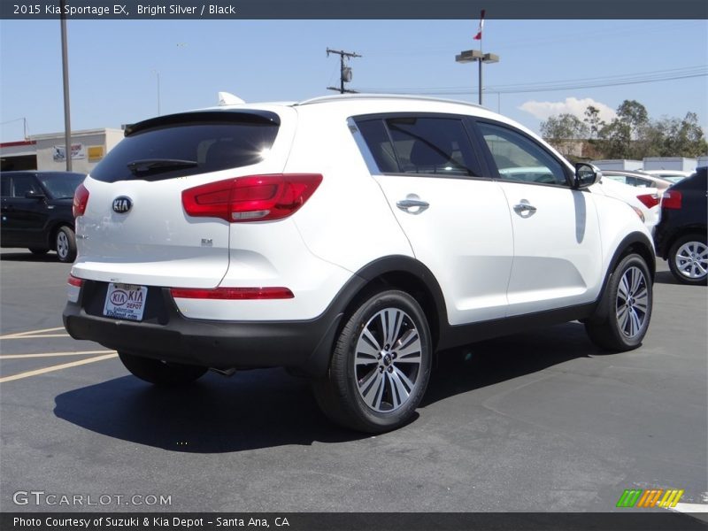 Bright Silver / Black 2015 Kia Sportage EX