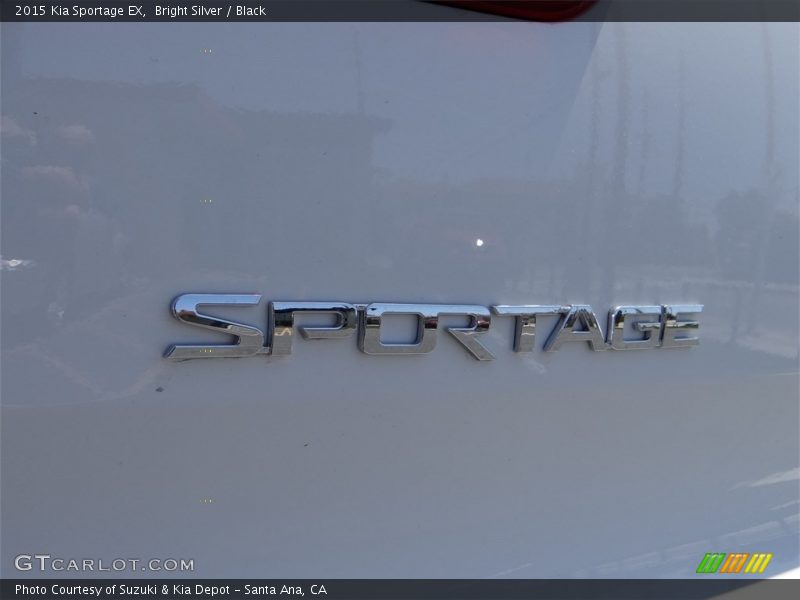 Bright Silver / Black 2015 Kia Sportage EX