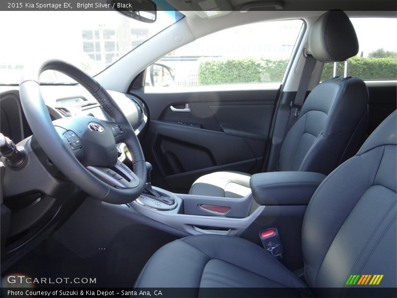 Bright Silver / Black 2015 Kia Sportage EX