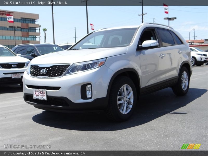 Bright Silver / Black 2015 Kia Sorento LX