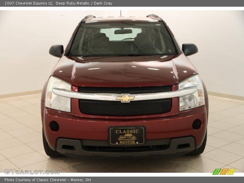 Deep Ruby Metallic / Dark Gray 2007 Chevrolet Equinox LS