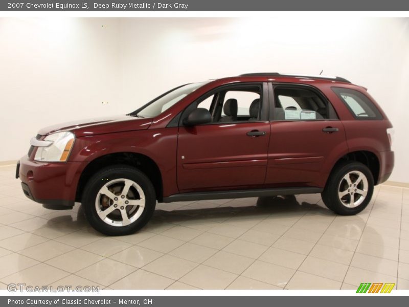 Deep Ruby Metallic / Dark Gray 2007 Chevrolet Equinox LS