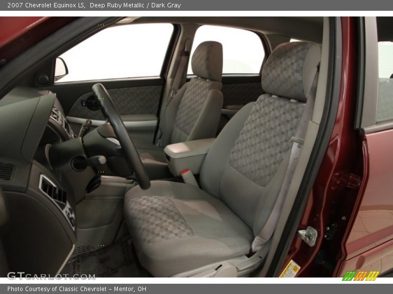 Deep Ruby Metallic / Dark Gray 2007 Chevrolet Equinox LS