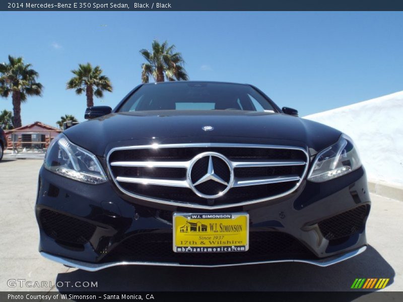 Black / Black 2014 Mercedes-Benz E 350 Sport Sedan