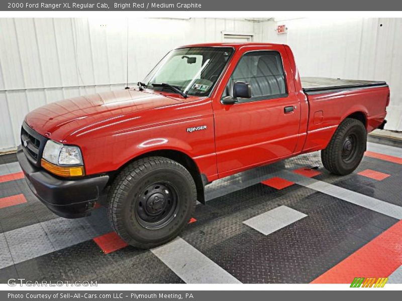Bright Red / Medium Graphite 2000 Ford Ranger XL Regular Cab