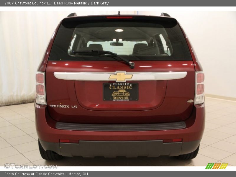 Deep Ruby Metallic / Dark Gray 2007 Chevrolet Equinox LS