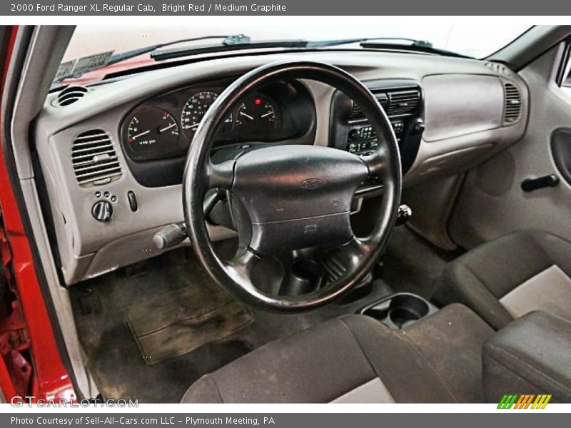 Bright Red / Medium Graphite 2000 Ford Ranger XL Regular Cab