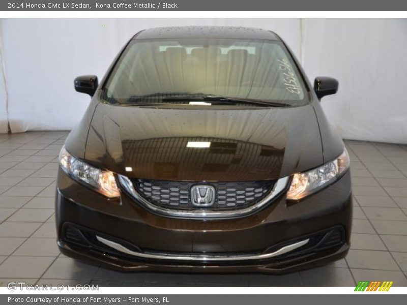 Kona Coffee Metallic / Black 2014 Honda Civic LX Sedan