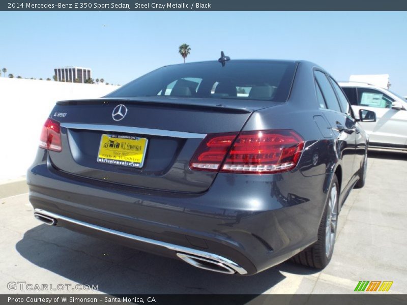 Steel Gray Metallic / Black 2014 Mercedes-Benz E 350 Sport Sedan