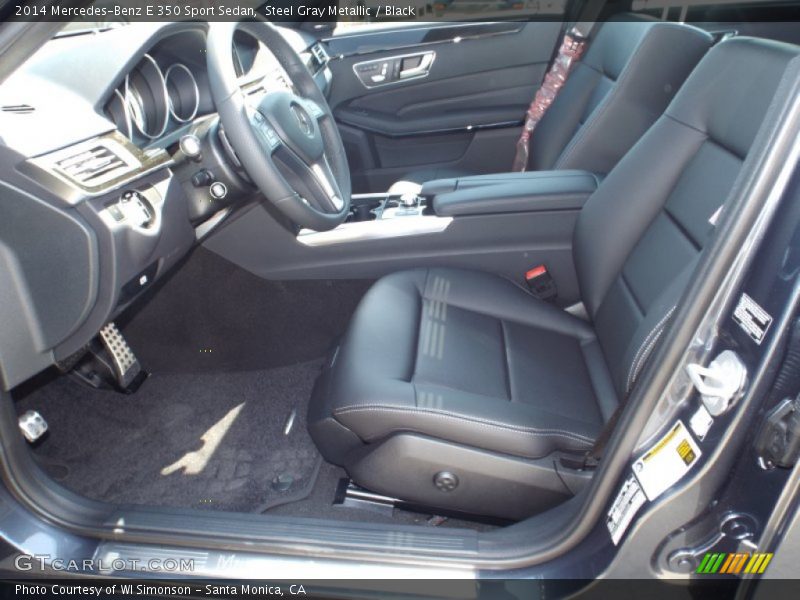 Steel Gray Metallic / Black 2014 Mercedes-Benz E 350 Sport Sedan