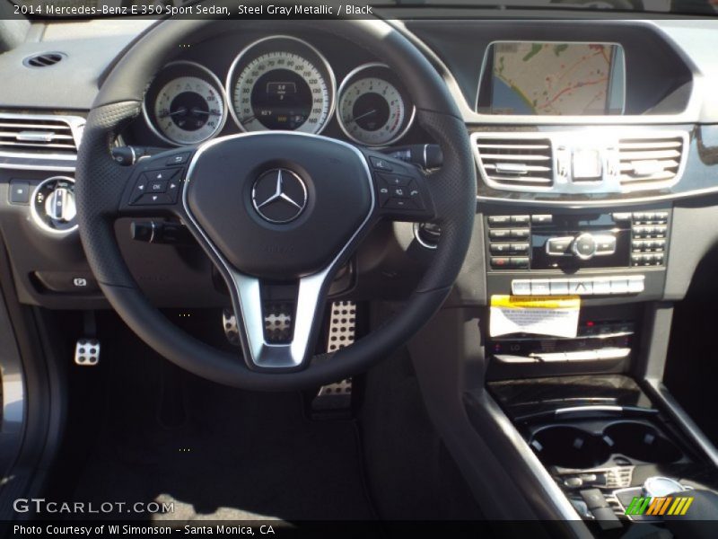 Steel Gray Metallic / Black 2014 Mercedes-Benz E 350 Sport Sedan