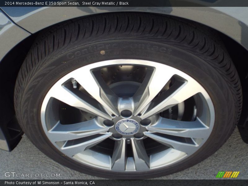 Steel Gray Metallic / Black 2014 Mercedes-Benz E 350 Sport Sedan
