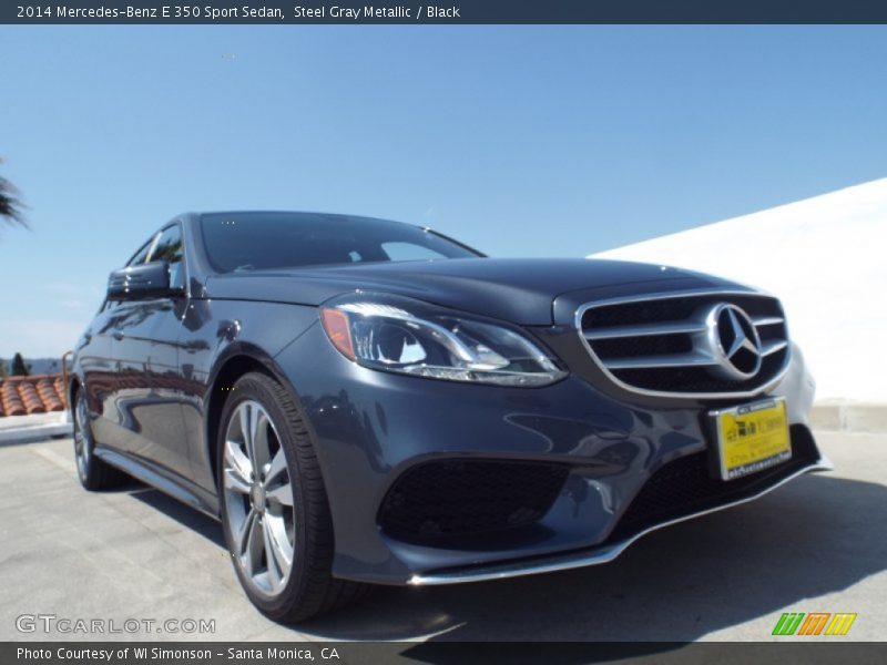 Steel Gray Metallic / Black 2014 Mercedes-Benz E 350 Sport Sedan