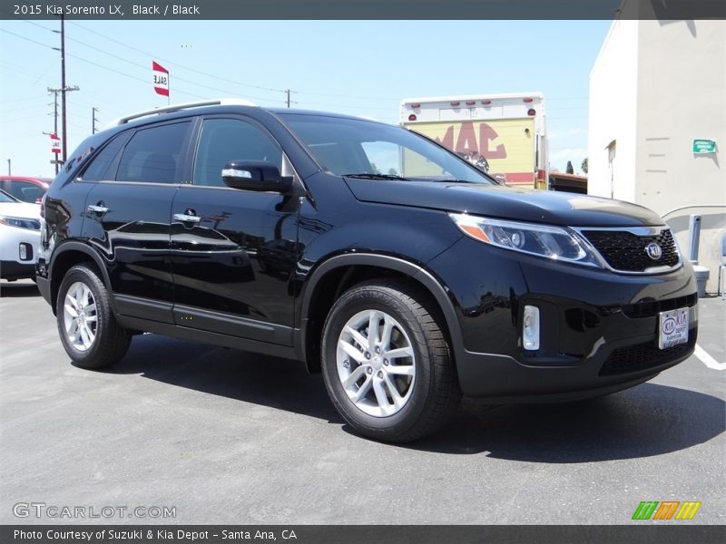 Black / Black 2015 Kia Sorento LX