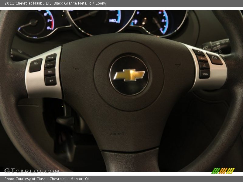 Black Granite Metallic / Ebony 2011 Chevrolet Malibu LT