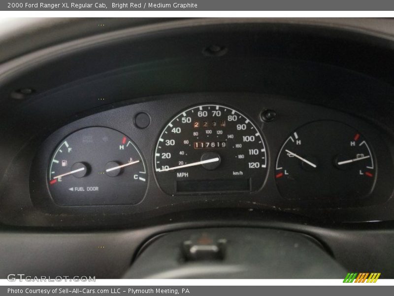 Bright Red / Medium Graphite 2000 Ford Ranger XL Regular Cab