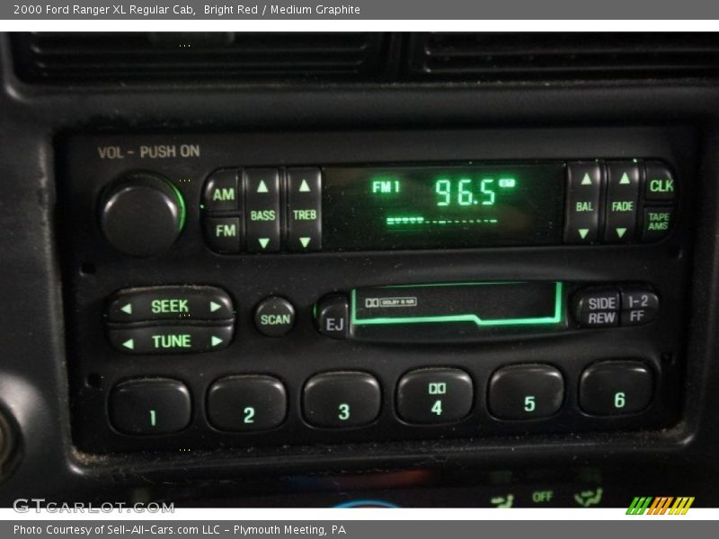 Bright Red / Medium Graphite 2000 Ford Ranger XL Regular Cab