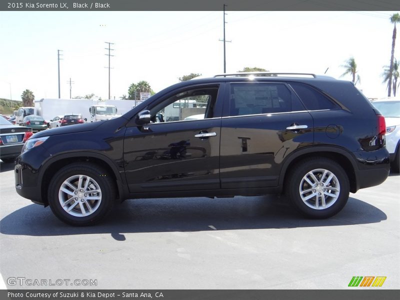 Black / Black 2015 Kia Sorento LX