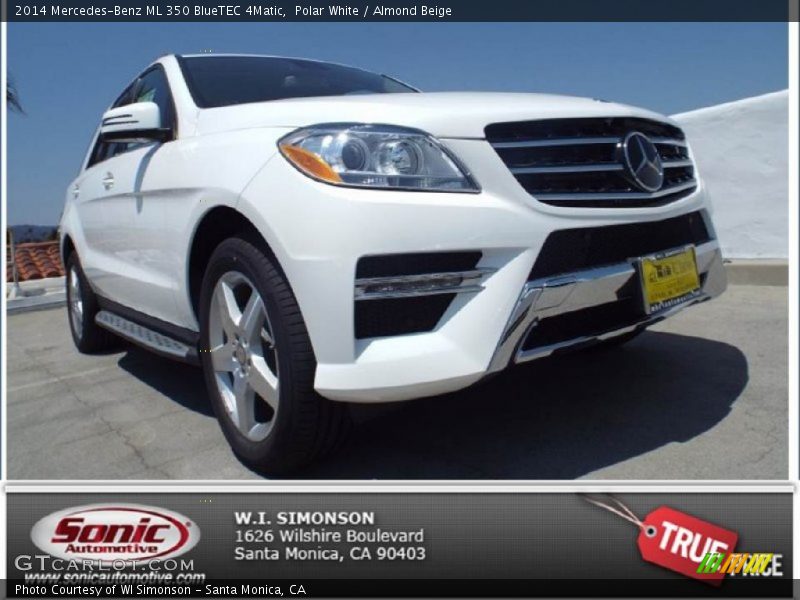 Polar White / Almond Beige 2014 Mercedes-Benz ML 350 BlueTEC 4Matic