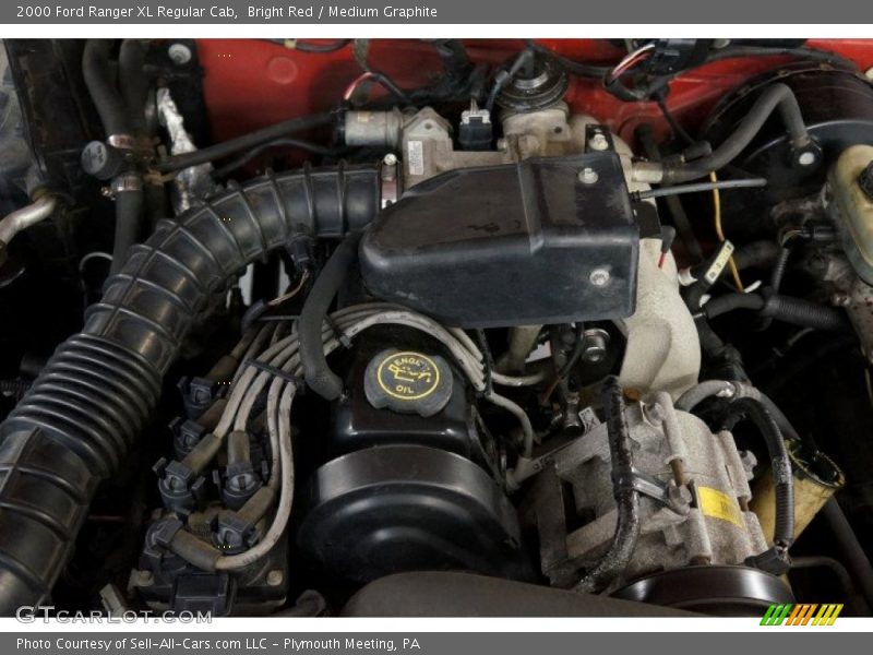 Bright Red / Medium Graphite 2000 Ford Ranger XL Regular Cab