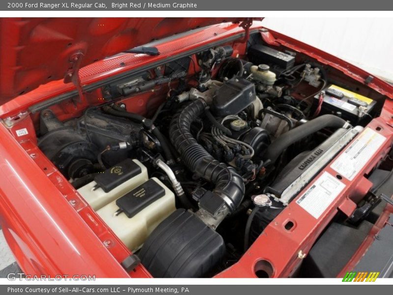 Bright Red / Medium Graphite 2000 Ford Ranger XL Regular Cab